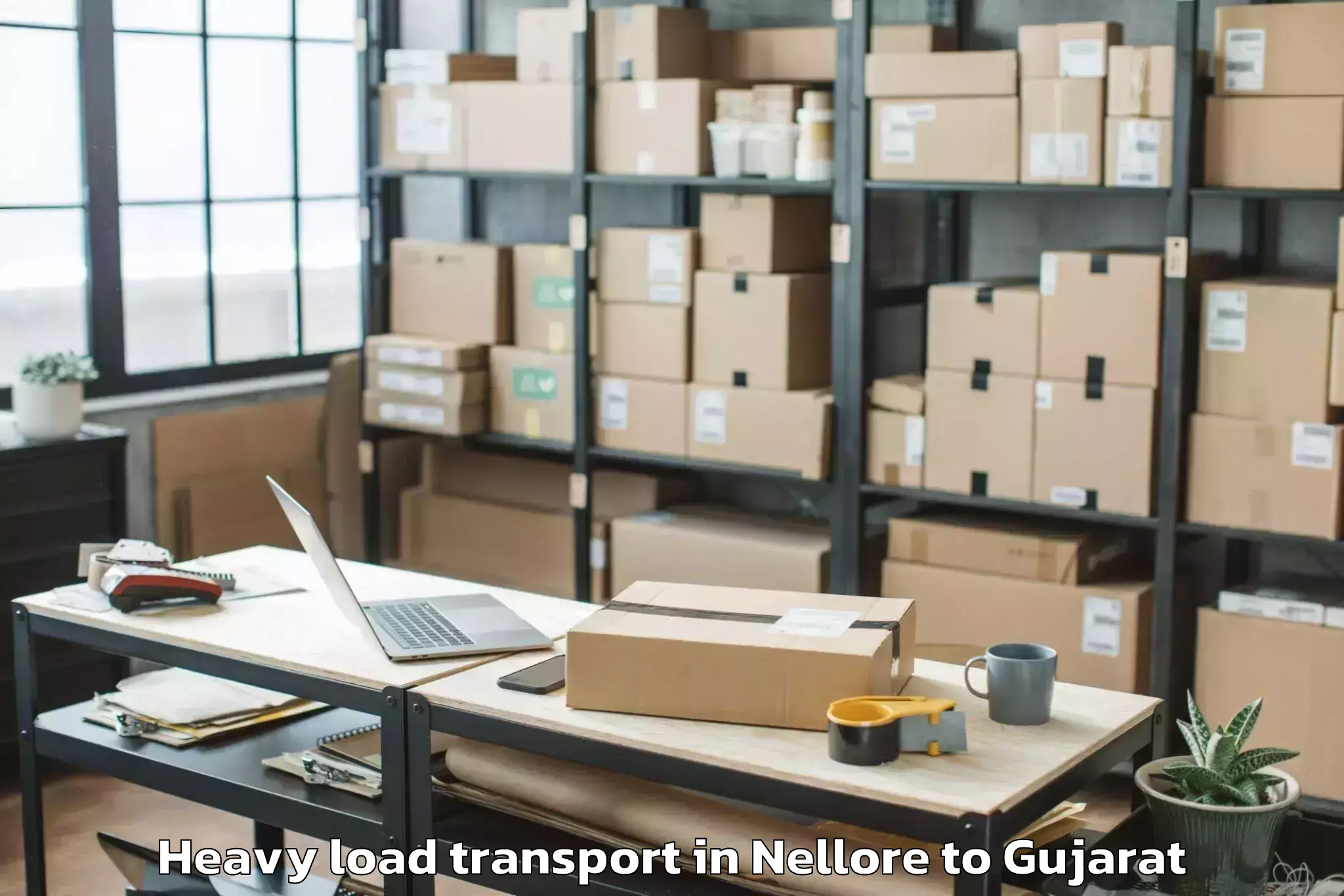 Get Nellore to Gadhada Heavy Load Transport